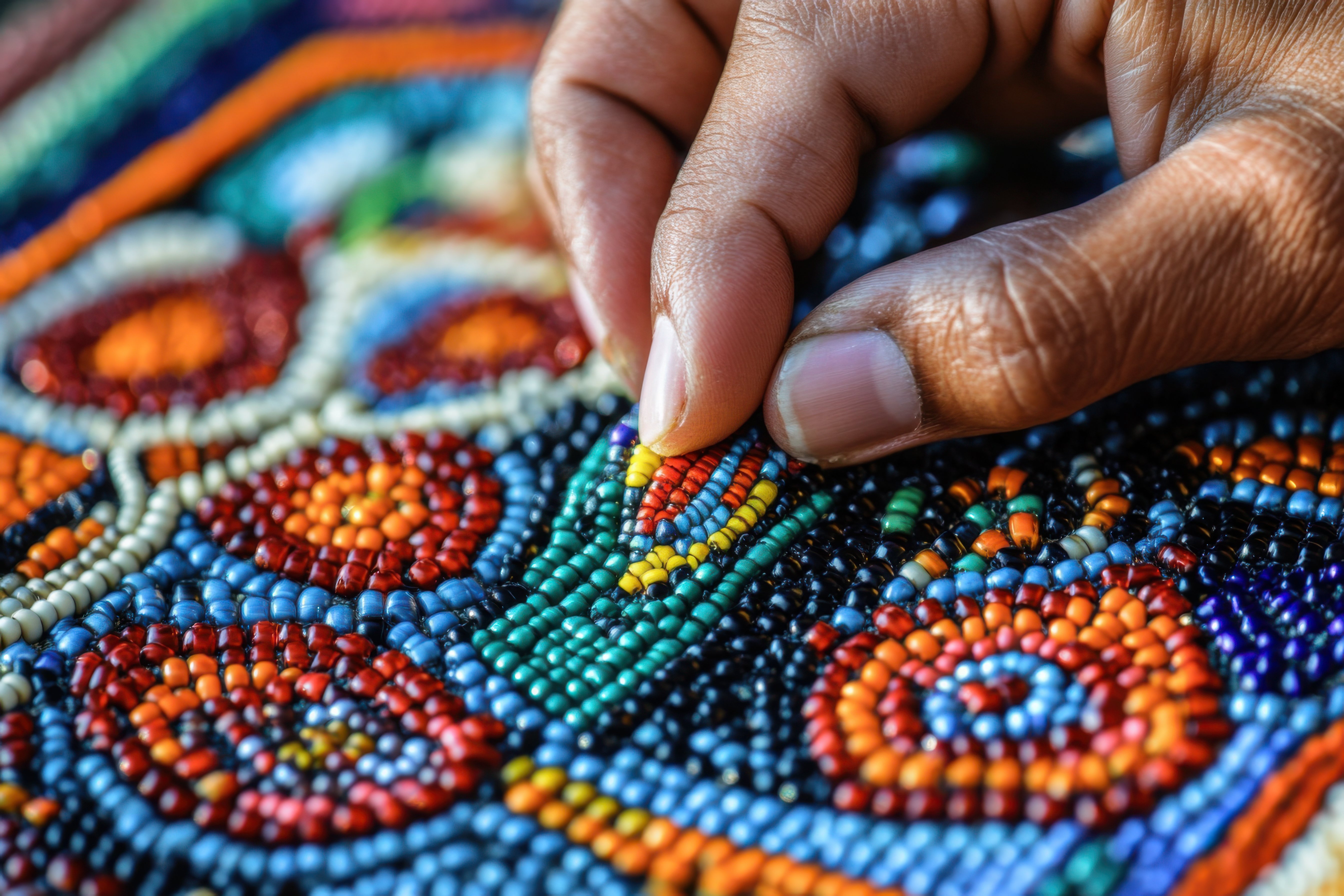 Hands in ceremony and community connection